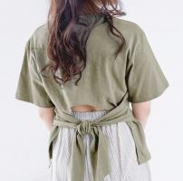 ≪村田倫子select≫バックリボンTシャツ(全3色)[3897C]