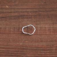 silver 925 simple wavy ring[831J]