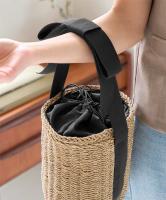 リボンハンドルバケツカゴバッグ [B1610]